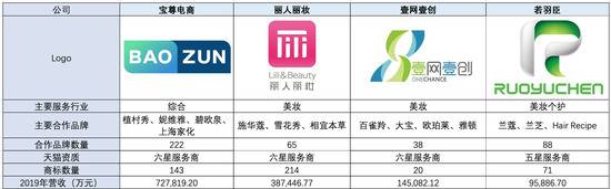 四大头部代运营商简介