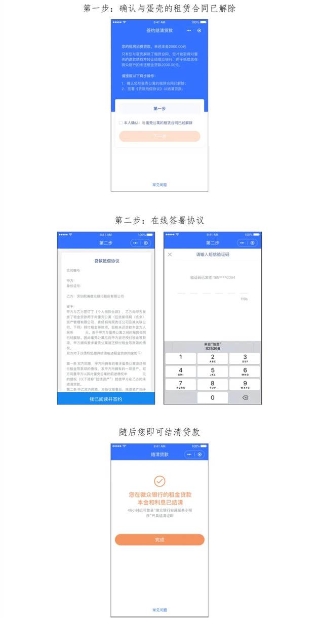 蛋壳租客结清租金贷流程公布：退租后，无需还款也可结清贷款