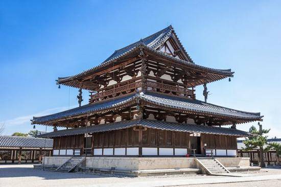 资料图：奈良法隆寺（日媒）