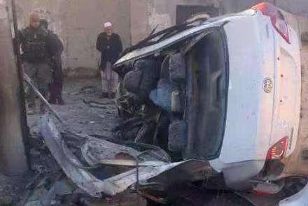 阿富汗首都一警区发生地雷袭车事件