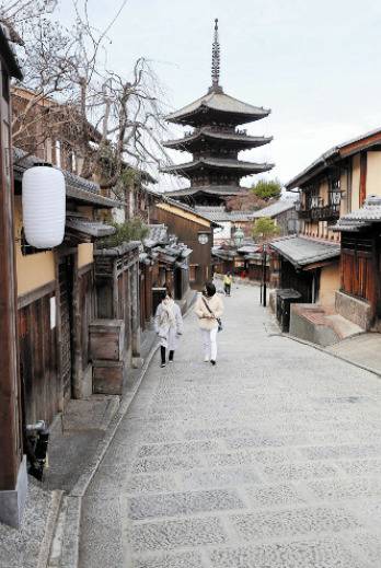 空荡的京都街道（读卖新闻）