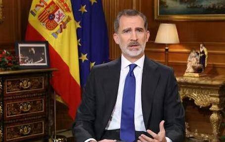 西班牙国王发表电视讲话:2020年是非常艰难的一年 要以坚定信心面对未来