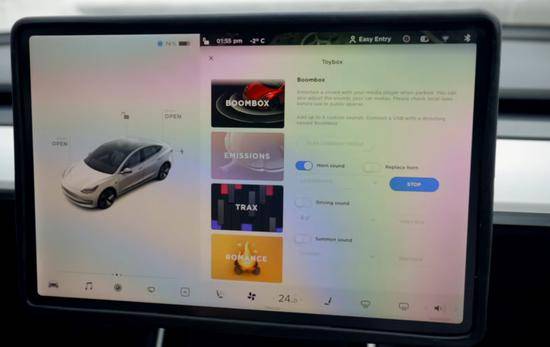 特斯拉系统更新Boombox功能可自定义喇叭声音 内置放屁、山羊叫声