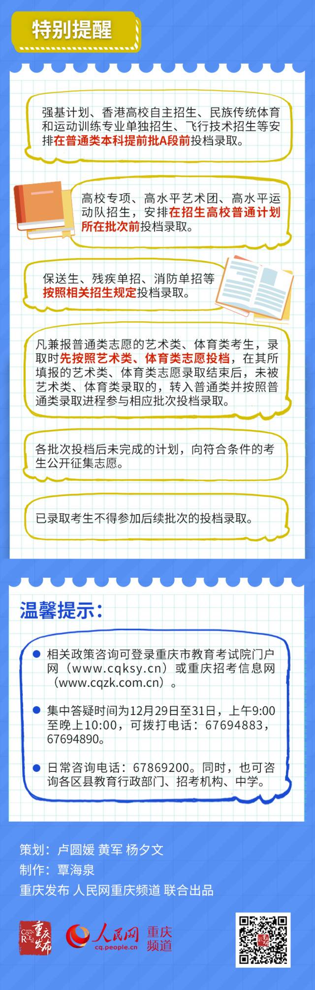 一图看懂｜重庆统一高考怎么考？志愿怎么填？如何投档录取？