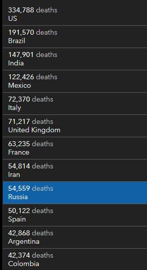 死于新冠人数是此前统计三倍多？俄罗斯副总理指出实际数字更高