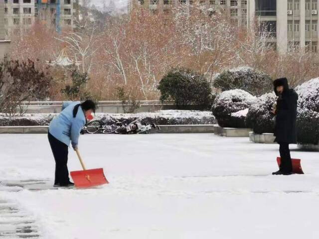 初见雪纷飞——来看看济大的初雪吧