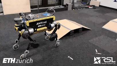 比波士顿机器狗多几个轮子 瑞士公司研发轮足移动机器人（视频）