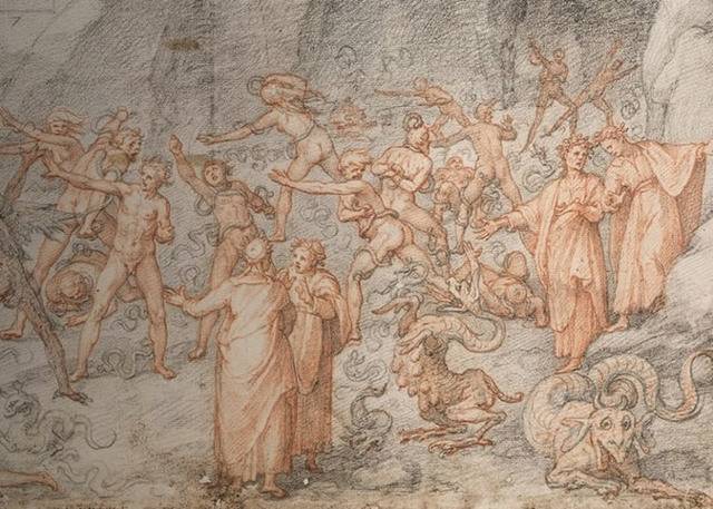 意大利中世纪诗人但丁逝世700周年佛罗伦斯乌菲兹美术馆网上展《神曲》画作
