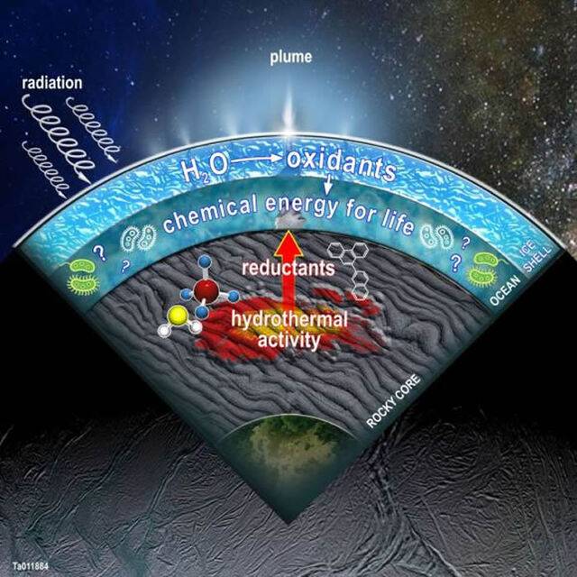 土卫二上的冰下海洋可能含有多种化学物质或可孕育微生物群落