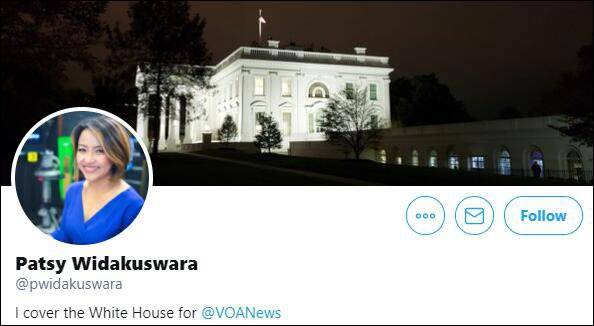 女记者韦达库斯瓦拉推特主页截图