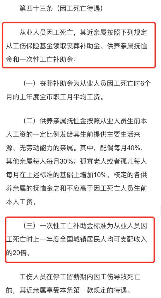 《上海市工伤保险条例工伤保险条例》规定，图源：上海市人力资源和社会保障局