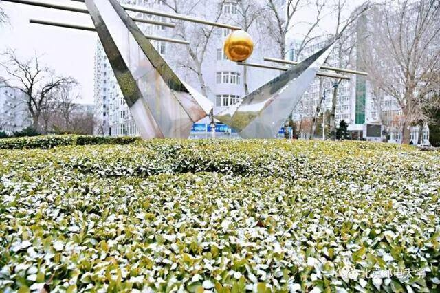 遇见邮苑丨2021的第一场雪~