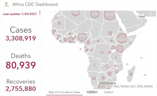 非洲大陆新冠肺炎累计确诊病例超330万人