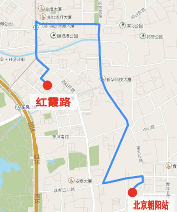 △494路北段（专195路）线路调整示意图