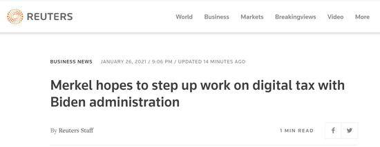 路透社报道截图