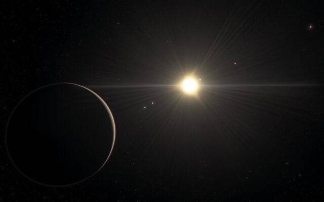 玉夫座发现奇怪系外行星系统行星以有节奏的“舞蹈”绕恒星TOI-178旋转