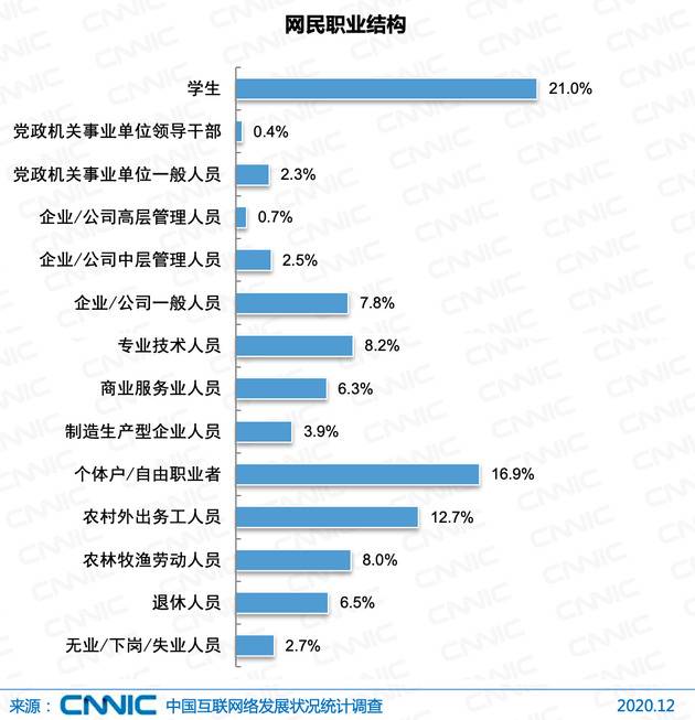 图 28网民职业结构