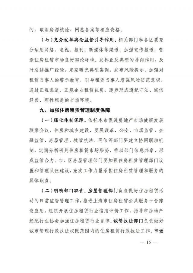 上海整顿住房租赁市场秩序：严控租金贷 遏制“长收短付”等行为