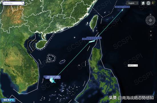 美海军“尼米兹”航母舰载机联队正位南沙群岛以西海域训练