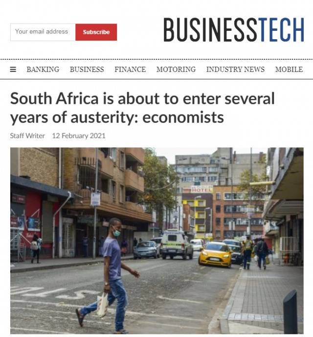 30年来最长的衰退期！南非即将进入数年的经济紧缩时代