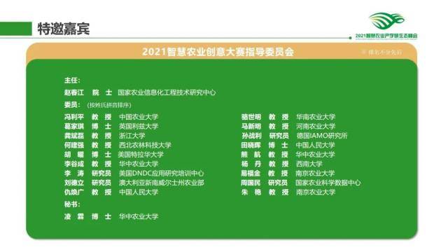 2021智慧农业产学研生态峰会暨智慧农业创意大赛聚贤计划发布！
