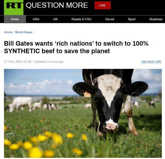 牛年不让吃牛肉了？比尔-盖茨：富裕国家应改用100%植物性合成牛肉！