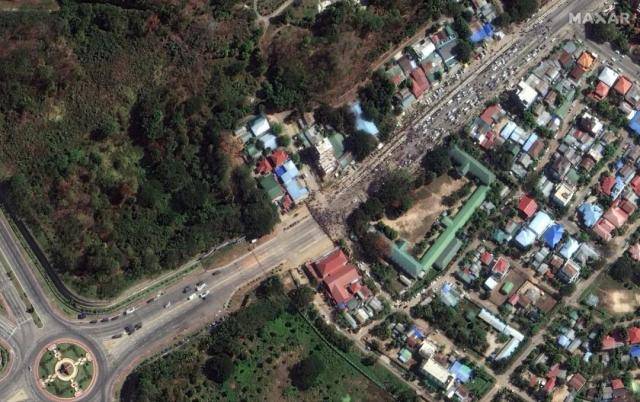 缅甸有新情况，这组卫星图拍下震撼画面