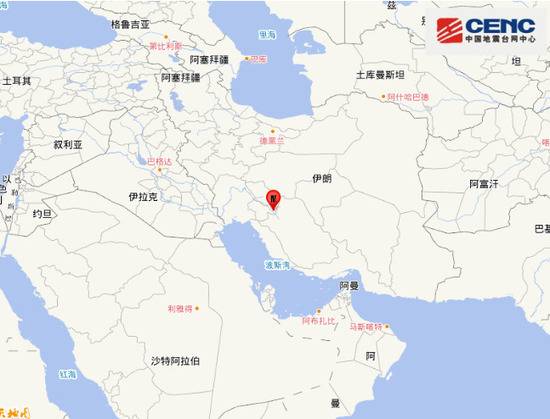 伊朗发生5.4级地震，震源深度10千米