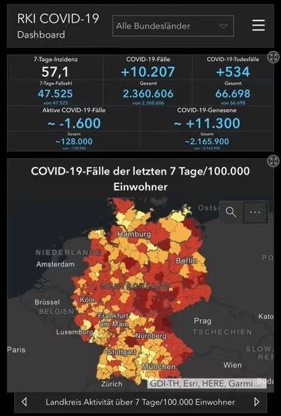 △罗伯特·科赫研究所2月18日发布的疫情数据