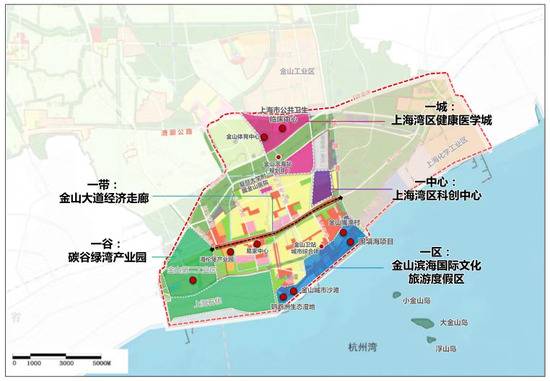 上海湾区核心区规划图本文图片均为金山区供图