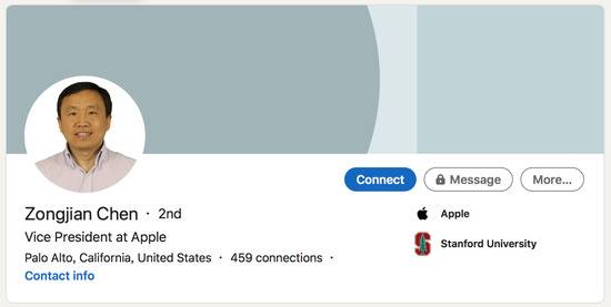 陈宗健图源：LinkedIn