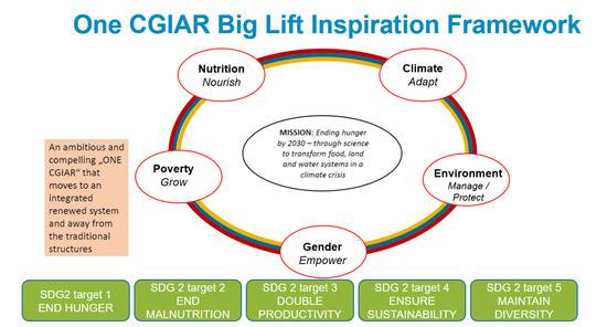 CGIAR组织对气候、贫困等方面解决方案的研究框架/ Food& Business Knowledge Platform