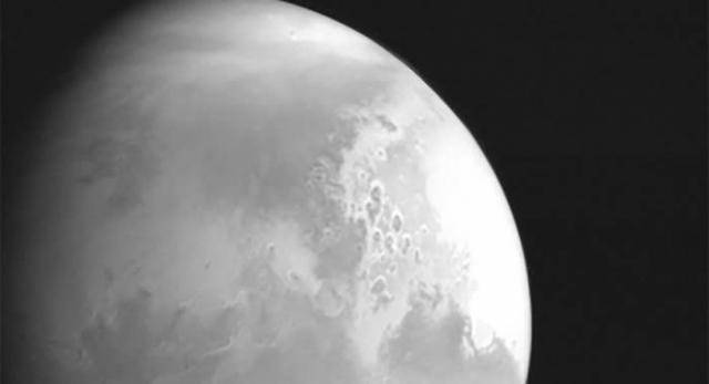 中国天问一号火星探测器成功实施第三次近火制动进入火星停泊轨道