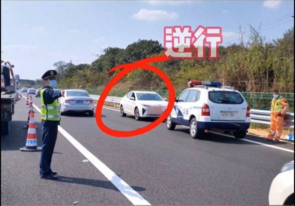 实习女司机高速逆行，还怒怼交警：扣下来，你养我啊