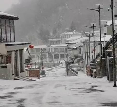 今天雪花飞舞，小雨飘零！明天上午雨雪渐停，今明气温低迷