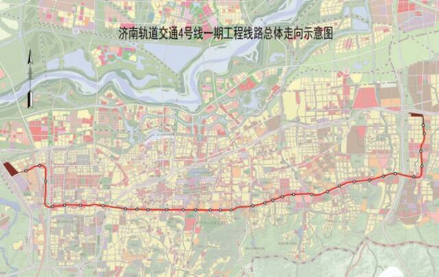 官宣！济南经十路沿线地铁4号线开工！设站33座，7处站点开始施工