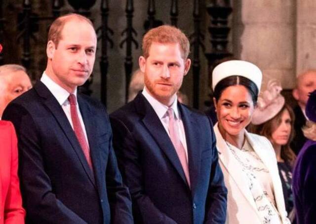 （图说：威廉王子和哈里王子夫妇。图/Getty Images）