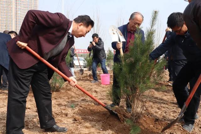 庆七秩长大亲手种下一抹新绿！