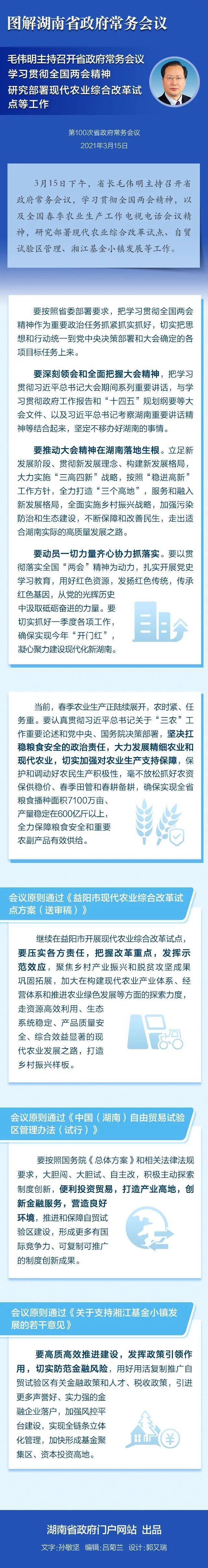 毛伟明主持召开省政府常务会议 学习贯彻全国两会精神