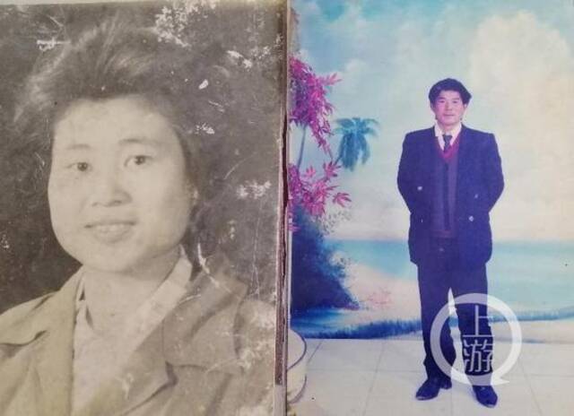 张国恒被张登攀刺死后的第二年，其妻邹茂英因车祸身亡。这是夫妻俩生前的照片。