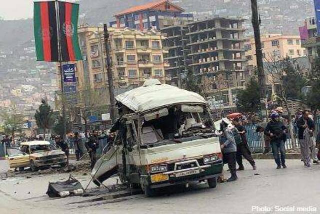 阿富汗首都喀布尔巴士爆炸事件 致5人死亡