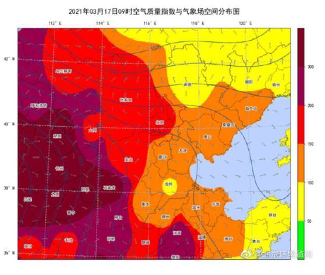 北京今明两日持续受到沙尘回流影响