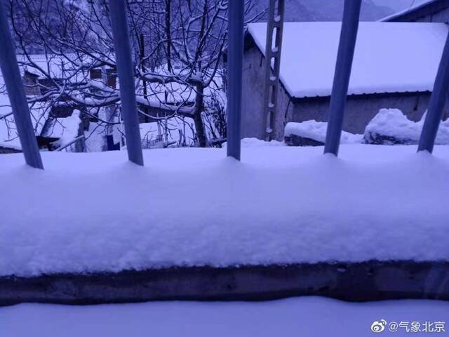 雪量不小！北京高海拔山区出现降雪