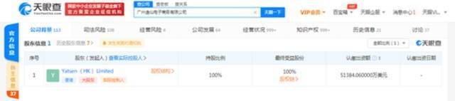 完美日记关联公司注册资本增至约5.1亿美元 增幅63.7%