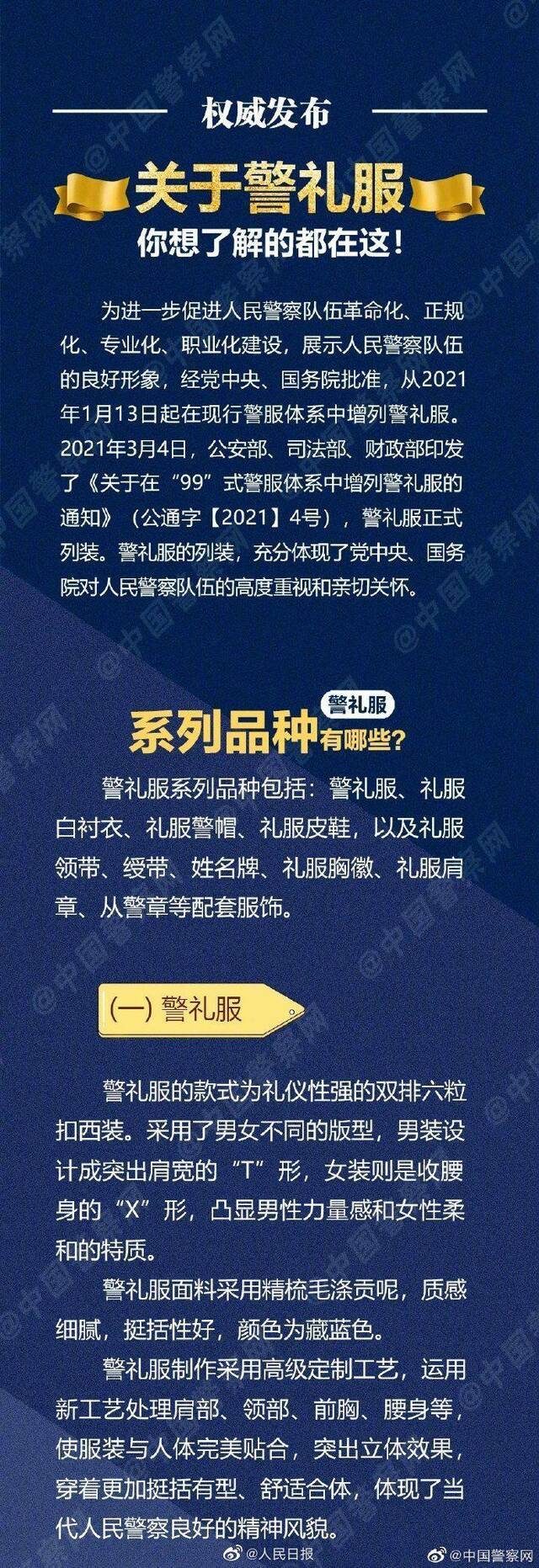 中国人民警察警礼服正式列装