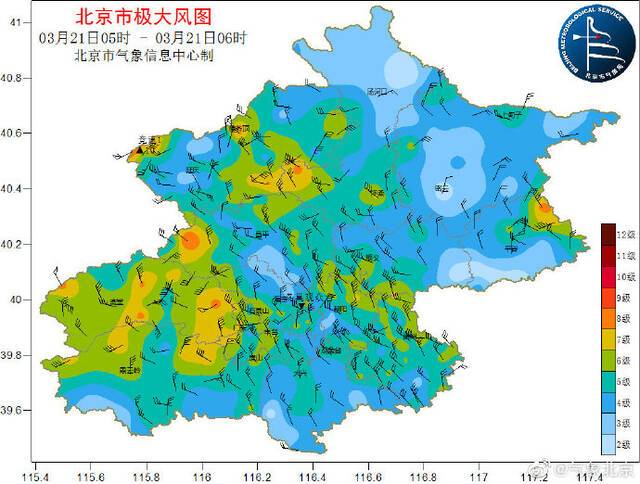 注意！北京今天白天北风较大，夜间最低气温跌至0℃