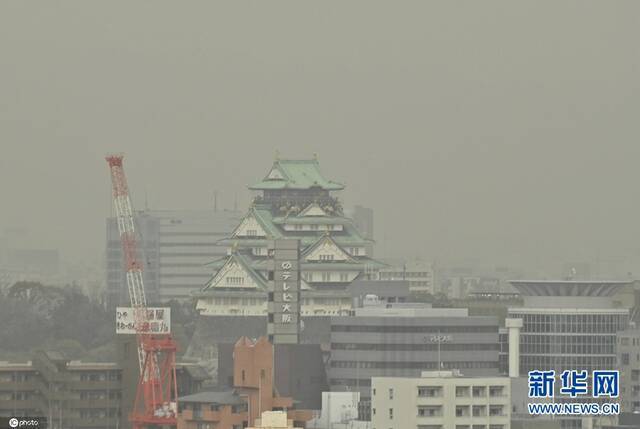 日本多地遭遇沙尘天气