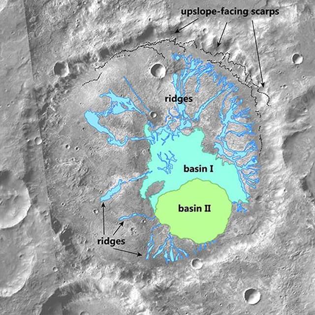 布朗大学研究人员在火星发现古代火山口湖泊可能会揭示有关该星球早期气候的线索