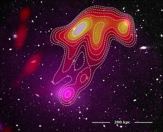 MurchisonWidefieldArray望远镜观测到“太空水母”——Abell2877星系团