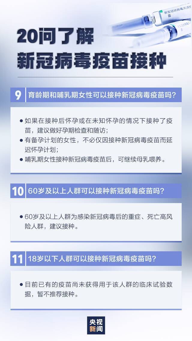 新冠病毒疫苗接种有这些变化，速查！